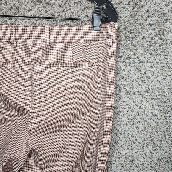 Lafayette 148 Manhattan Pants Womens 10 Houndstooth Flat Front Career Ladies - Picture 7 of 8